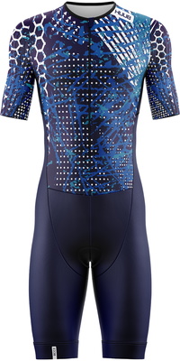 2026 HUUB Heren Collage Tri Suit COLTSNB - Navy / Blue