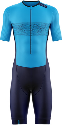 2026 HUUB Heren Contour Tri Suit CONTSBN - Blue / Navy