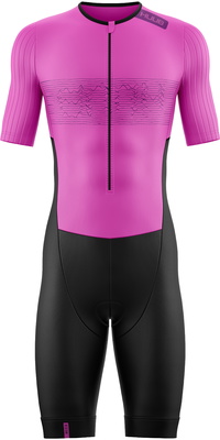 2026 HUUB Dames Contour Tri Suit CONTSBP - Black / Roze