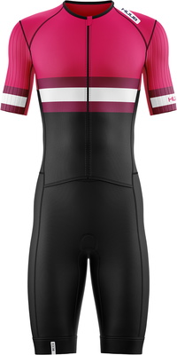 2026 HUUB Heren Tri Band Pro Tri Suit TRIBPTSBW - Burgandy / Wine