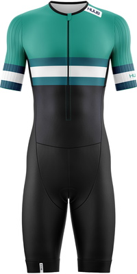 2026 HUUB Dames Tri Band Pro Tri Suit TRIBPTSTG - Teal / Green