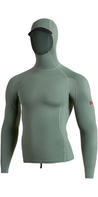 2026 Florence Marine X Lycra-vest Met Lange Mouwen En Capuchon FMSS00030 - Dark Sage