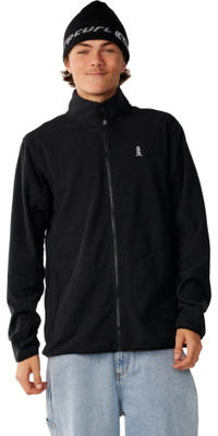 2026 Rip Curl Mens S-Series Polar Zip Thru Crew Sweatshirt 0CBMFL - Black