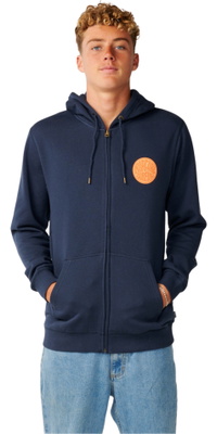 2026 Rip Curl Heren Stroomlijn Rits Door Fleece 0CQMFL - Dark Navy