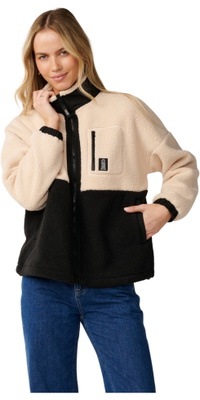 2026 Rip Curl Womens S-Series Bonded Polar Zip Thru Fleece 0DDWFL - Black