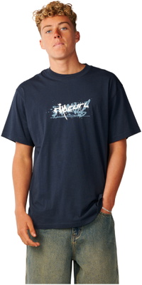 2026 Rip Curl Heren Archief Mashup T-Shirt 130MTE - Dark Navy