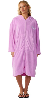 2026 Rip Curl Dames Klassieke Surf Zip Thru Hooded Handdoek 187WTO - Lilac