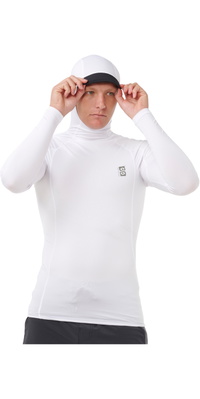 2026 Rip Curl Heren S-Series UPF Perf Lange Mouwen Met Capuchon Rash Vest 18CMRV - White