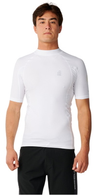 2026 Rip Curl Heren S-Series UPF Perf Korte Mouw Lycra Vest 18EMRV - White