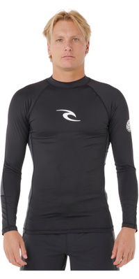 2026 Rip Curl Heren Golven UPF Perf Lange Mouw Lycra Vest 197MRV - Black