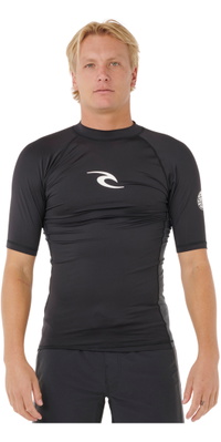 2026 Rip Curl Heren Golven UPF Perf Korte Mouw Lycra Vest 198MRV - Black
