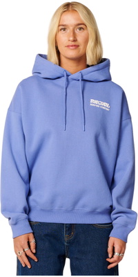 2026 Rip Curl Dames Surf Puff Erfgoed Hoodie 06AWFL - Mid Blue