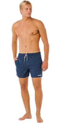 2026 Rip Curl Heren Stroomlijn Offset Volley Boardshorts 0EQMBO - Dark Navy