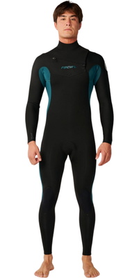 2026 Rip Curl Heren Dawn Patrol 4/3mm Borst Ritssluiting Wetsuit 16QMFS - Green