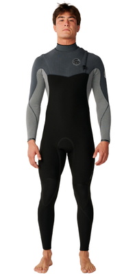 2026 Rip Curl Heren Flashbomb Pro 3/2mm Ritssluiting-vrij Wetsuit 17GMFS - Charcoal Grey