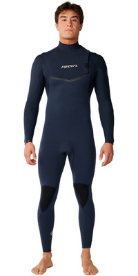 2026 Rip Curl Heren E-Bomb 4/3mm Ritssluiting-vrij Wetsuit 17MMFS - Navy