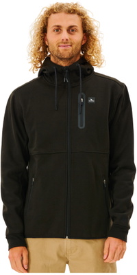 2026 Rip Curl Heren Vertrokken Anti-Serie Fleece CFEDB9 - Black