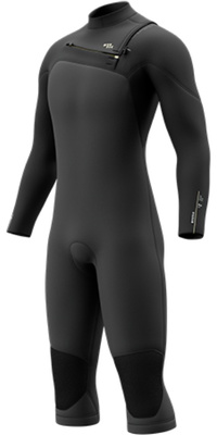 2026 Mystic Heren Motion 4/3mm Borst Ritssluiting Lange Mouwen Korte Benen Wetsuit 35000.270010 - Black