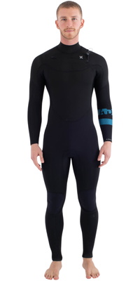 2026 Hurley Heren Plus 4/3mm Wetsuit MFS0012403 - Black / Skyblue