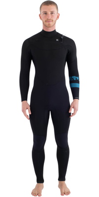 2026 Hurley Heren Advant 4/3mm Borst Ritssluiting Wetsuit MFS0013423 - Black1