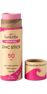 2026 Suntribe Biologisch Mineraal Zink Zonne Stift SPF 50 STZS - Pretty Pink
