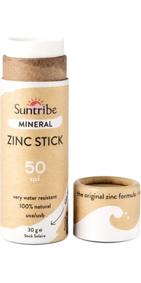 2026 Suntribe Biologisch Mineraal Zink Zonne Stift SPF 50 STZS - White