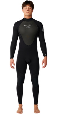 2026 Rip Curl Heren Omega 5/3mm Rug Ritssluiting Wetsuit 18RMFS - Black
