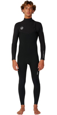2027 Rip Curl Heren Elasto 5/4mm Ritssluiting-vrij Wetsuit 18VMFS - Black