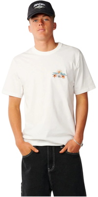 Rip Curl Heren Hazed & Tubed T-Shirt 131MTE - Bone