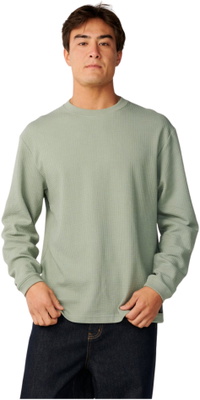 Rip Curl Heren Premium Surf Waffle Lange Mouw T-shirt 13BMTE - Sage