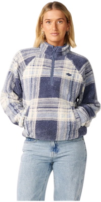 Rip Curl Dames Paraiso 1/4 Zip Polar Fleece 0EUWFL - Navy