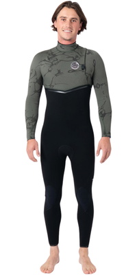 2026 Rip Curl Heren E-Bomb 3/2mm Ritssluiting-vrij Wetsuit 17OMFS - Deep Cactus