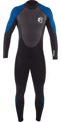 2026 Gul Junior G-Force 3mm Rug Ritssluiting Flatlock Wetsuit GF1307-B7 - Black / Zafir