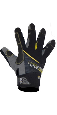 2025 Gul Junior Code Zero Zomer Full Finger Zeilhandschoenen Zwart Gl1239-b6