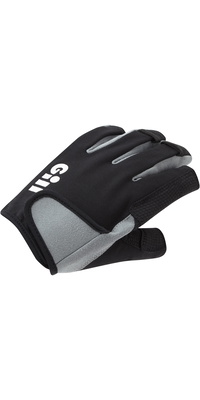 2026 Gill Junior Deckhand Korte Vinger Handschoenen 7043J - Black