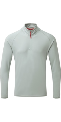 2026 Gill UV UV-T-shirt Met Rits En Nek Grijs UV009