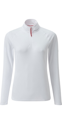 2026 Gill UV UV-T-shirt Met Rits En Nek Wit UV009W