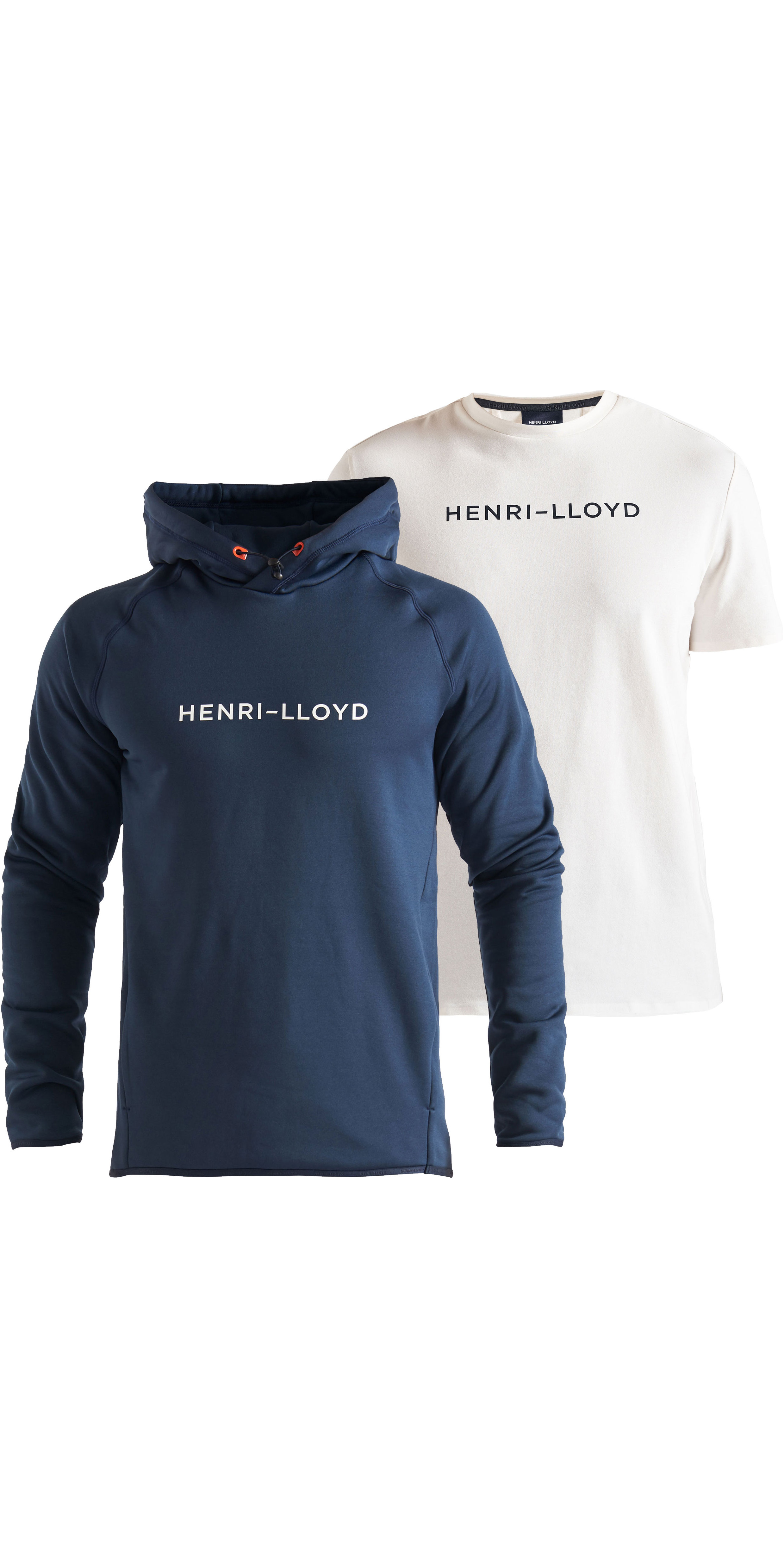 2020 Henri Lloyd Mens Mav Hoody Fremantle Tee Bundle Navy Cloud White Watersports Outlet