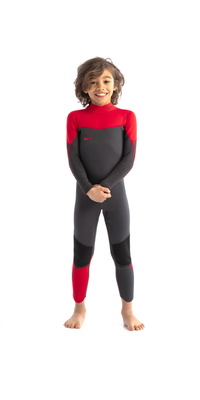 2026 Jobe Junior Boston 3/2mm Rug Ritssluiting Wetsuit 3035210 - Red