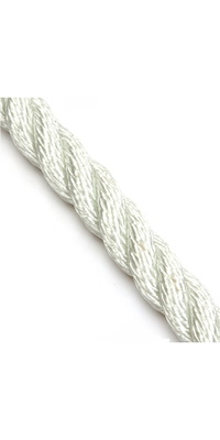 Kingfisher Afmeren / Verankeren 3-strengs Nylon Touw Wit N3w1 - Prijs Per Meter