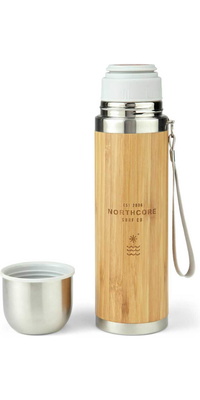 2026 Northcore Bamboo & Stainless Steel Flask With Mug 360ml NOCO97B