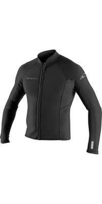 2026 O'neill Mannen Reactor Ii 1.5mm Neopreen Front Zip Jas 5046 - Zwart