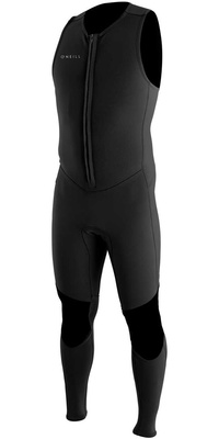 2026 ONeill Reactor II 1.5mm Neoprene Front Zip Long John Wetsuit 5047 - Black
