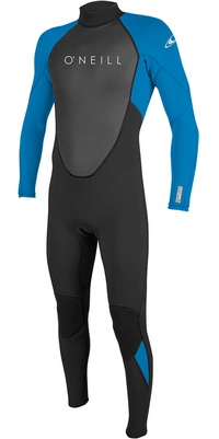 2025 ONeill Mens Reactor II 3/2mm Back Zip Wetsuit 5040 - Black / Ocean