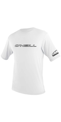 2026 O'Nill Youth Basic Skins Rash Tee Met Korte Mouwen Wit 3422