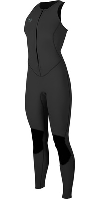 2026 ONeill Dames Reactor II 1.5mm Voorkant Ritssluiting Long Jane Wetsuit 5295 - Black