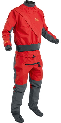 2025 Palm Heren Cascade Front Zip Kayak Drysuit 11741 - Flame Red