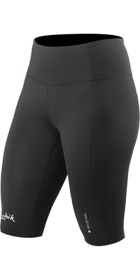 2026 Zhik Dames Eco Spandex UPF50+ Korte Broek SRT-0063-W-BLK - Witblauw Black