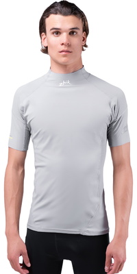 Zhik Heren Eco Spandex UPF50+ Short Sleeve Top DTP-0067-M-PLT - Platinum