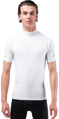 Zhik Heren Eco Spandex UPF50+ Short Sleeve Top DTP-0067-M-WHT - White